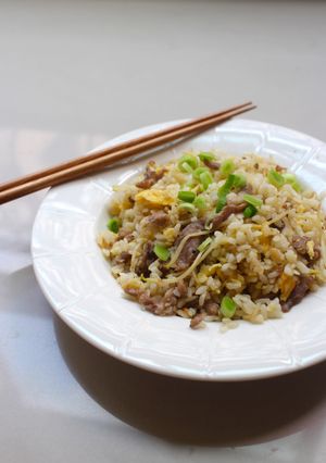 銀芽肉絲蛋炒飯 的食譜成品照片