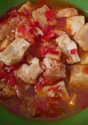 Foto resep Tahu Goreng Kuah Pedas Sederhana