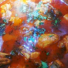 A picture of Chicken curry.