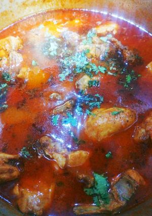 A picture of Chicken curry.