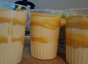 Una foto de Helado cremoso de mango