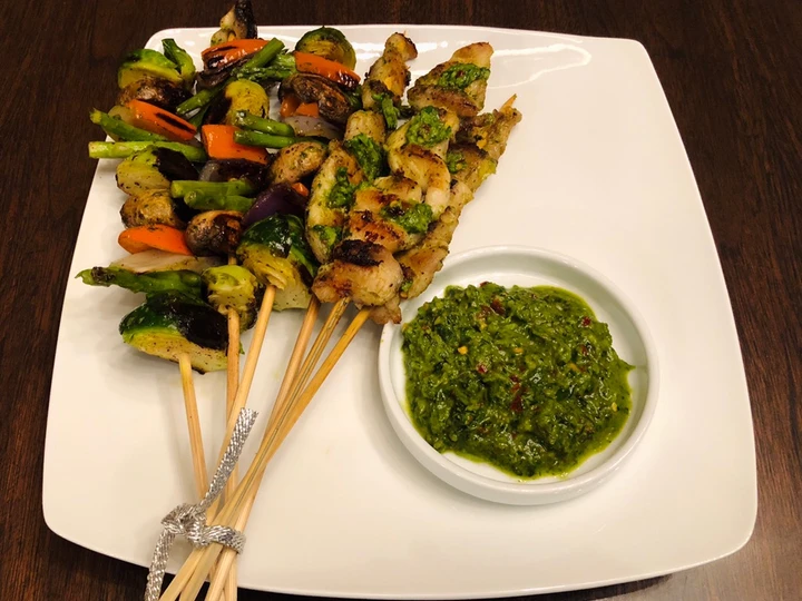 Easy Ways Make Recipes Homemade kebab with chimichurri sauce the Perfect Make You Drink.