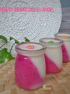 Foto resep Puding Susu Buah Naga