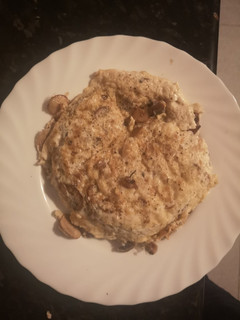 Una foto de Tortilla de claras con champiñones