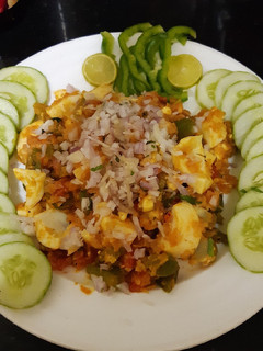 A picture of Boiled egg bhurji.