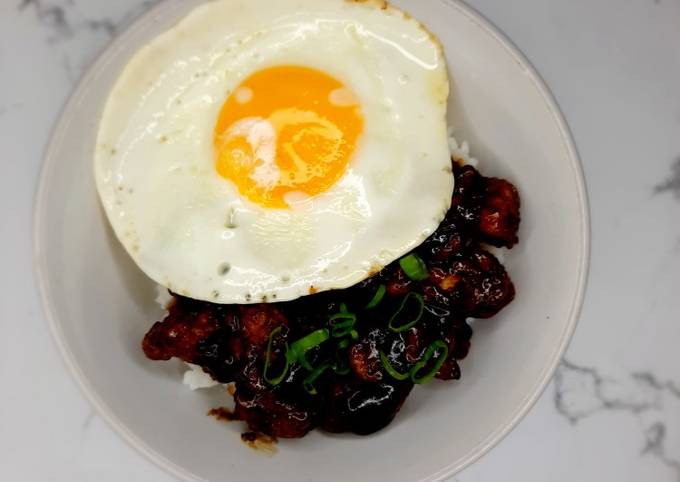 Ayam Popcorn dengan Saus Lada Hitam