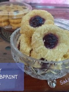 Foto resep Bluberry Thumbprint Cookies