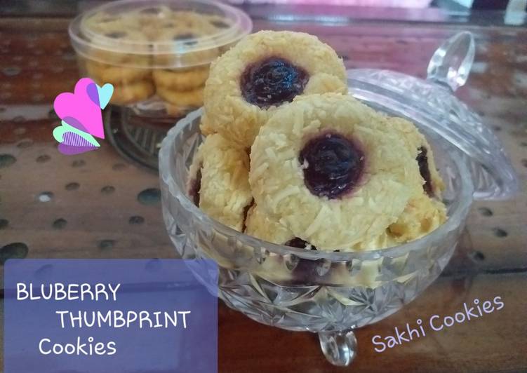 Bluberry Thumbprint Cookies