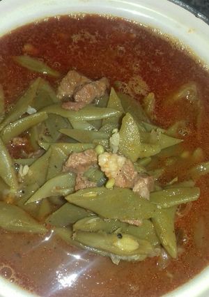 صورة لوصفة فاصوليا خضره ورز