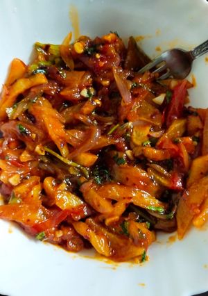 A picture of Honey chilli potato.