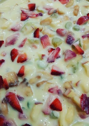 A picture of Fruit custard.