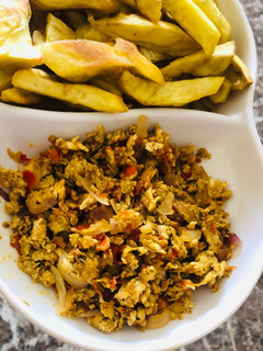A picture of Scrambled egg sauce.