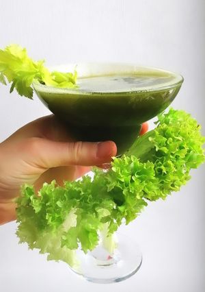 Фото Зеленый сок "Веган - ЗОЖ".