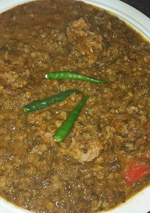 صورة لوصفة ملاح رجلة بالسبانخ