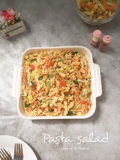 صورة لوصفة سلطة المعكرونة Pasta salad❤🧡💛💚
