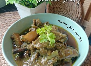 Gambar Hati & Jantung Lembu Masak Jintan Bersama Terung