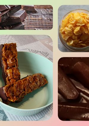 Une photo de Squares choco carambars