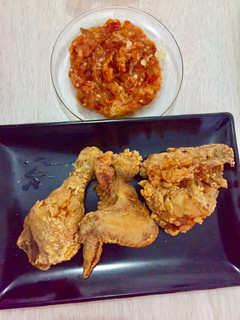 Foto resep Ayam Goreng kremes sambel penyet