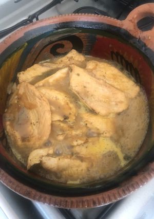 Una foto de Pechugas de pollo a la naranja