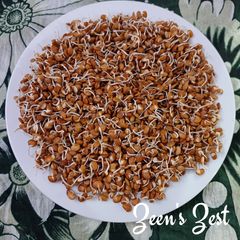 Homemade Horse Gram Sprouts A picture of Homemade Horse Gram Sprouts.