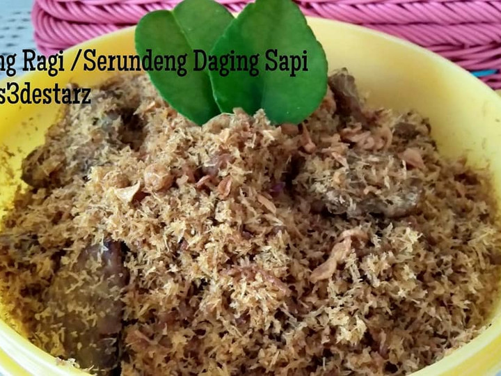 Resep Dendeng Ragi / Serundeng Daging Sapi, Bikin Ngiler