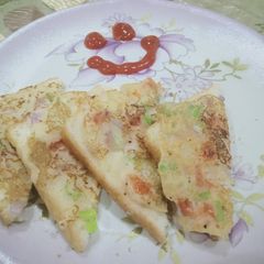 Suji crispy toast A picture of Suji crispy toast.