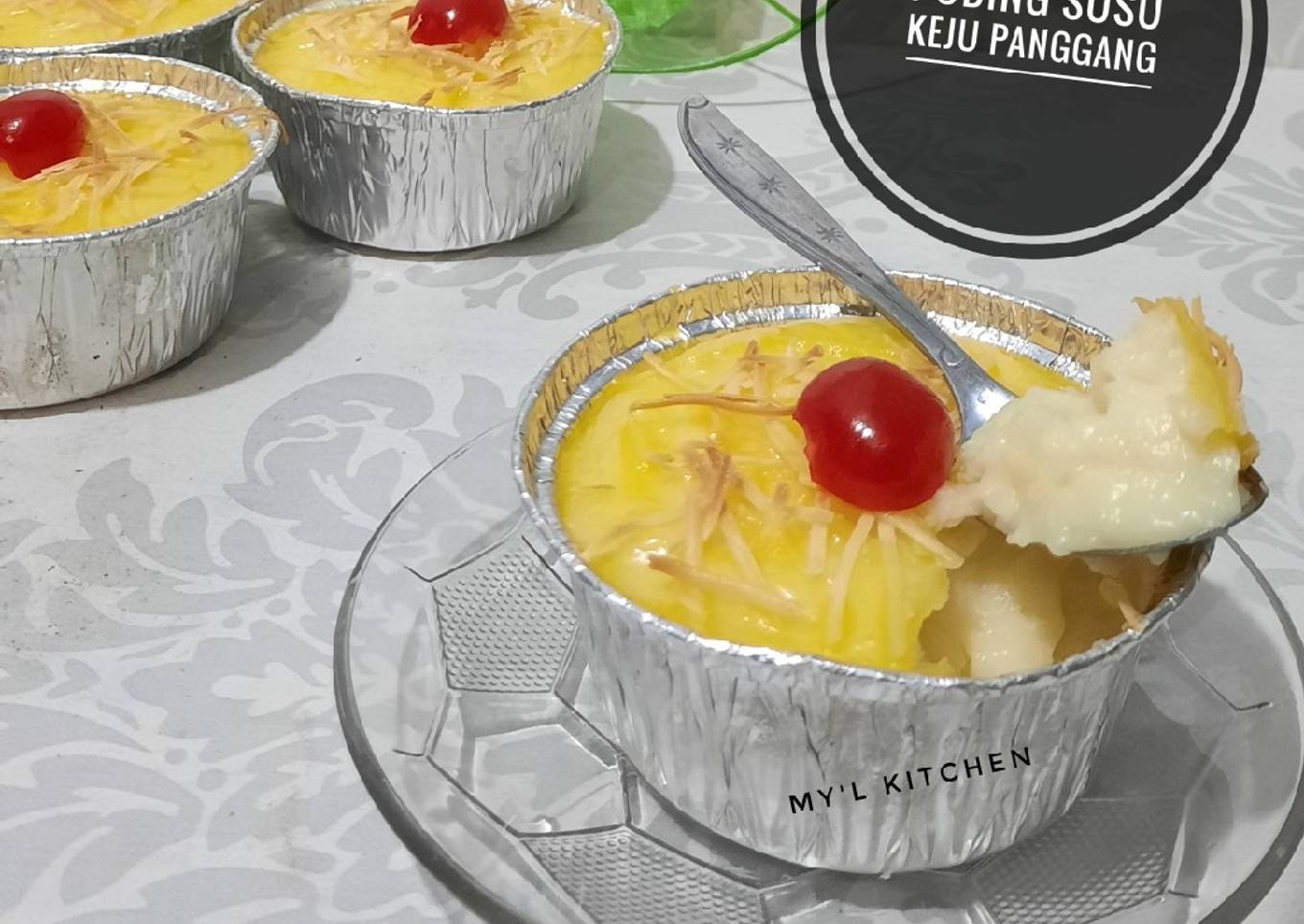 Puding Susu Keju Panggang