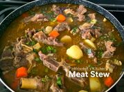 A picture of bone broth stew