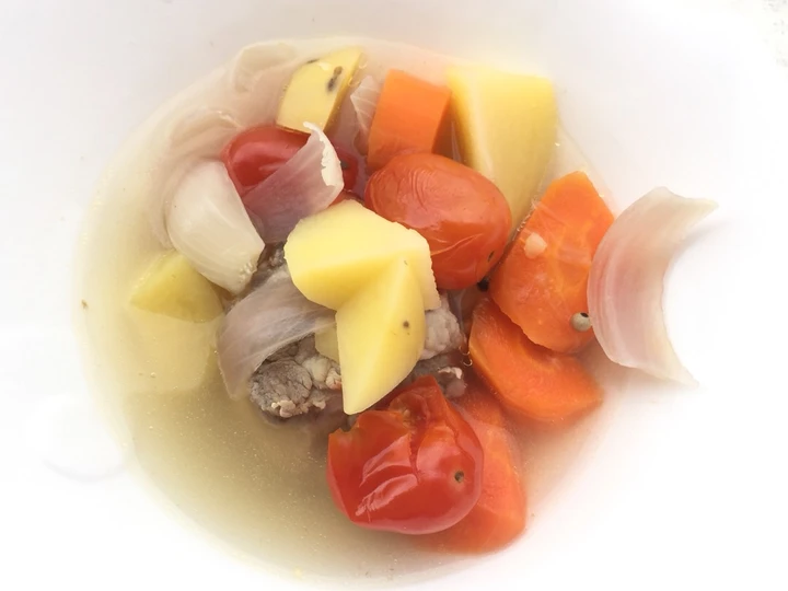 Easy Steps Prepare Recipes Potato And Carrot In White Pepper Pork Soup the Perfect Tasty.
