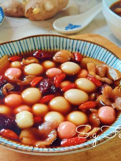 黑糖紅棗桂圓湯圓 的食譜成品照片