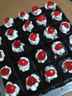 Foto resep Brownies kukus ganache