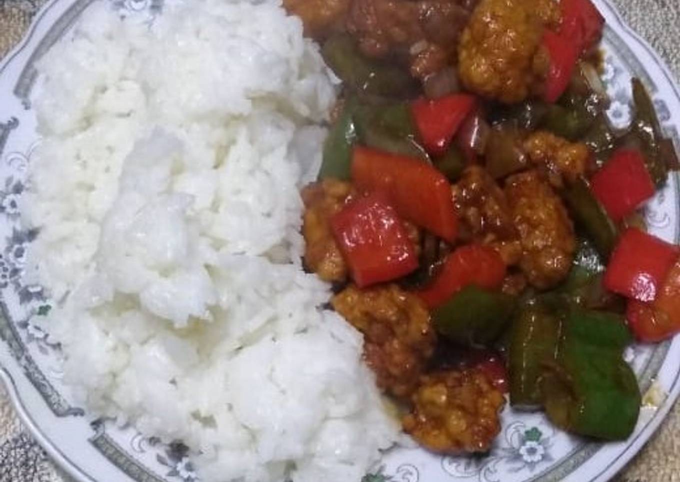 Pollo agridulce (estilo chino)