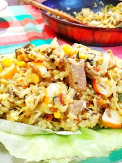 Una foto de Ensalada mixta de arroz