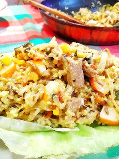 Una foto de Ensalada mixta de arroz
