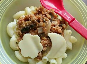 Foto resep Macaroni with Meat in Gravy (MPASI 1y+)
