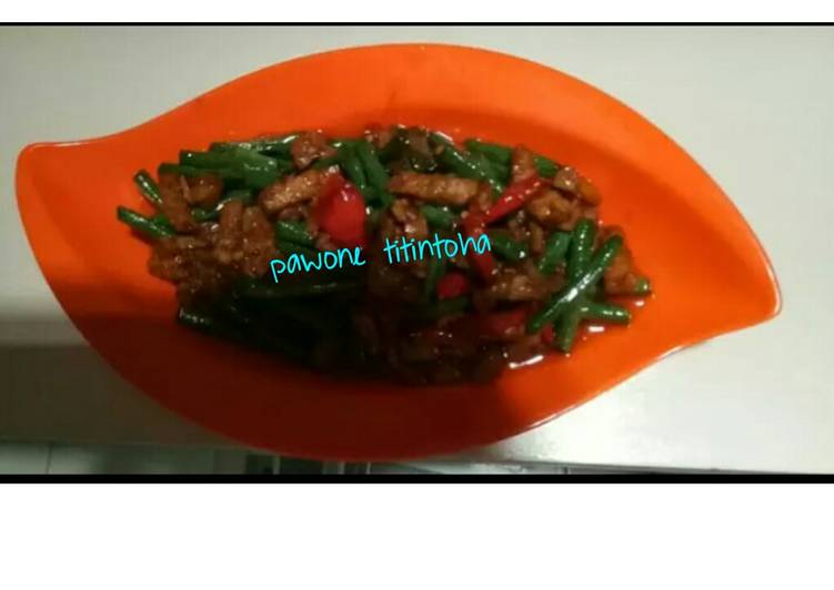 Cara meracik Orek tempe kacang panjang #BikinRamadanBerkesan, Enak Banget