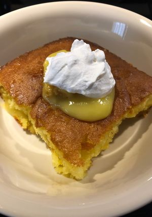A picture of Lemon 🍋 Pudding Cake.