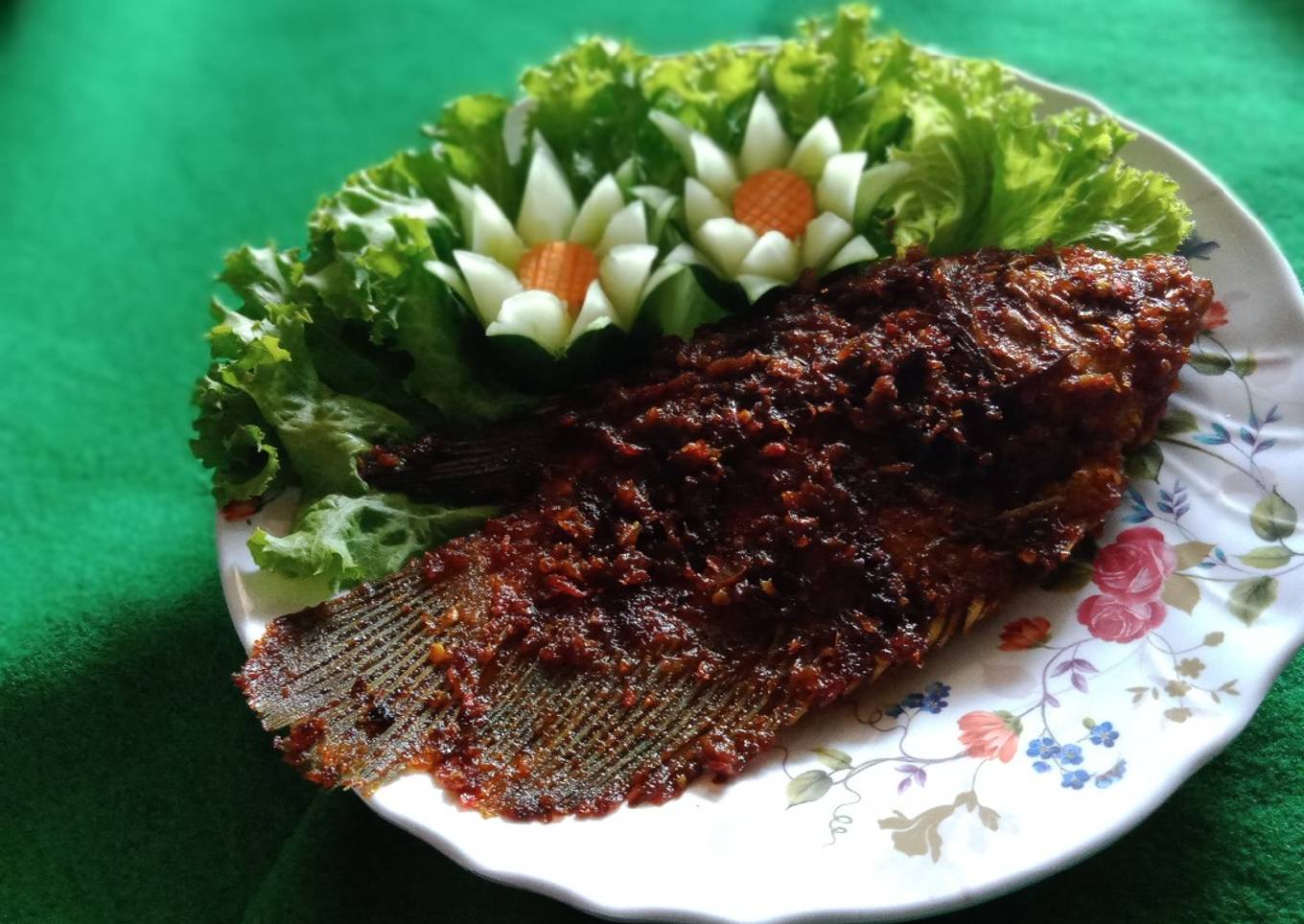 Gurami bakar pedas manis