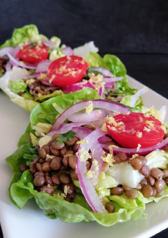 Una foto de Ensalada de lentejas