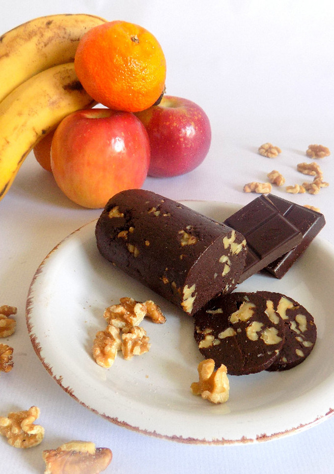Una foto de Salami de chocolate fácil y nutritivo