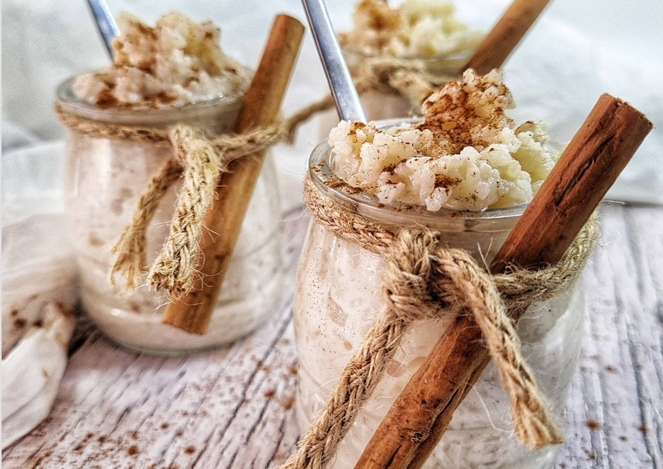 Arroz con leche en microondas