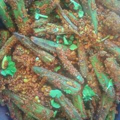 A picture of Masala tawa bhindi.