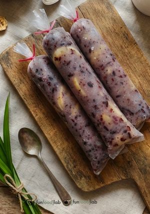 Foto resep Es Lilin Mantan (Manisnya Ketan Hitam dan Pisang)
