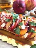 Tortino di frolla alle pesche noci e mandorle