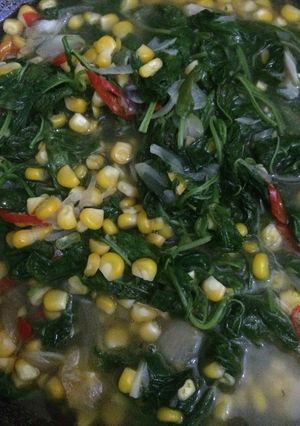 Foto resep Tumis Bayam Jagung