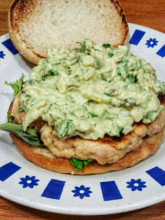 Una foto de Hamburguesa de salmón
