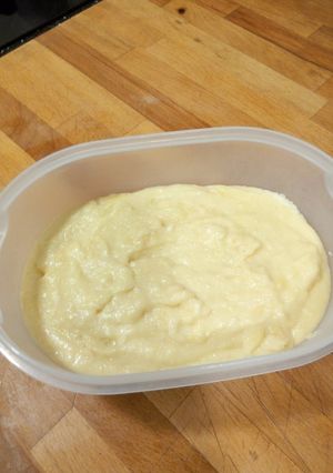 Una foto de Crema de almendras para relleno