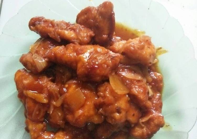 Chicken Crispy with Oyster Sauce