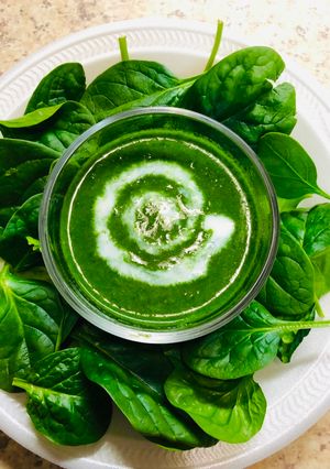A picture of Palak/Spinach Soup.