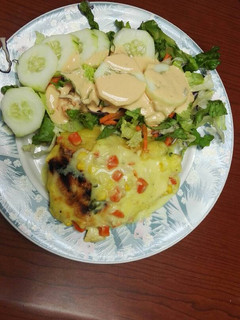 Una foto de Lasagna de pollo jardinero